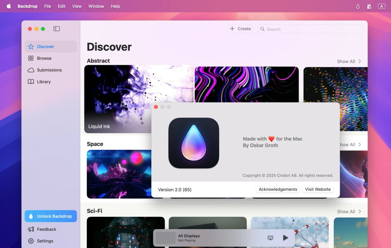Backdrop for Mac Cindori  v2