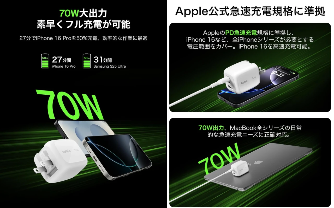 Belkin BoostCharge 70W