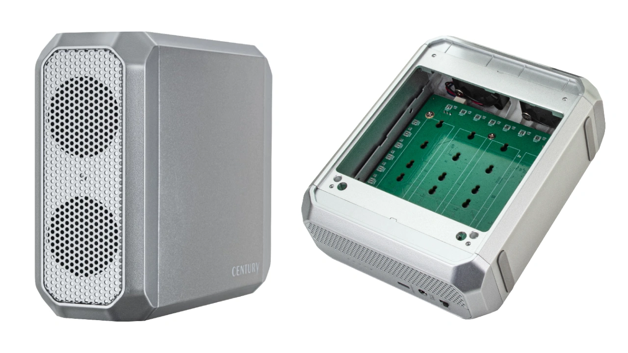 Century-USB4you Silver Base 4Bay