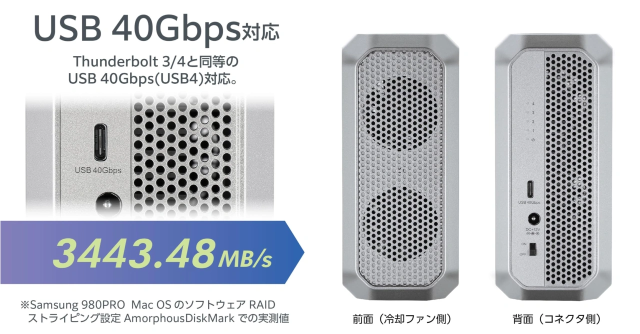 USB4you Silver Base 4Bay