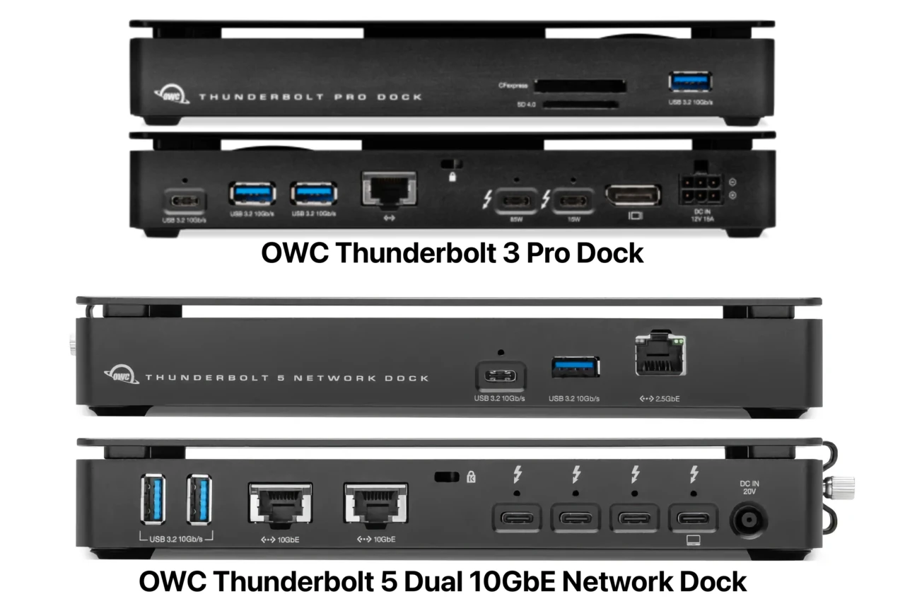OWC Thunderbolt Pro DockとThunderbolt 5 Dual 10GbE Network Dock