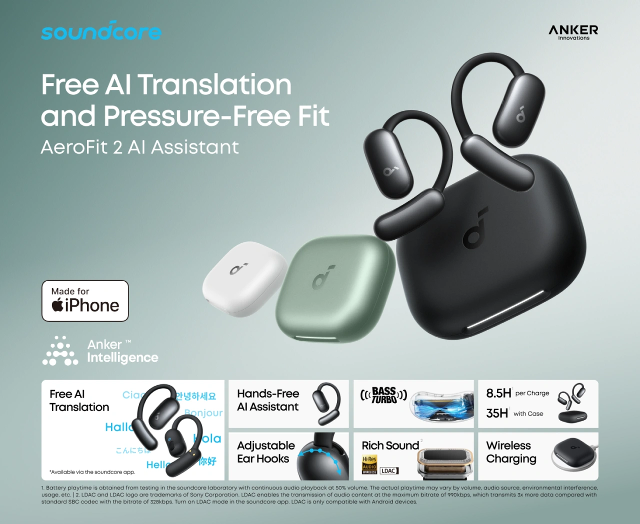 Soundcore AeroFit 2 AI Assistant