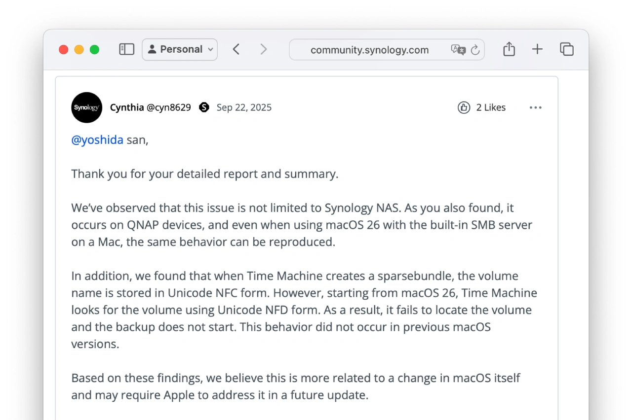 macOS 26 TahoeのUnicodeの正規化形式(NFD/NFC)問題
