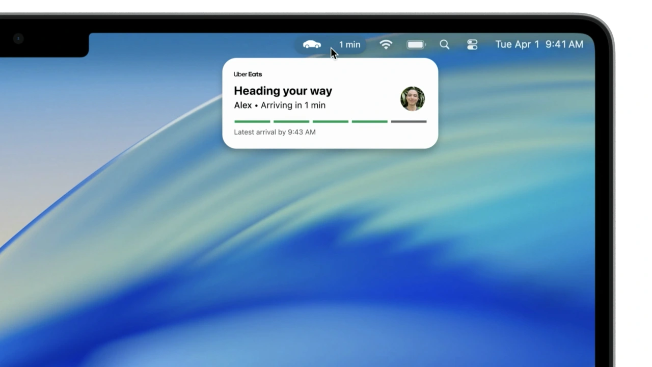 iPhoneのライブアクティビティをMacで表示