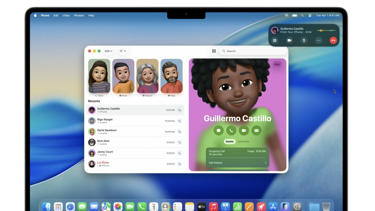 まったく新しい電話アプリ