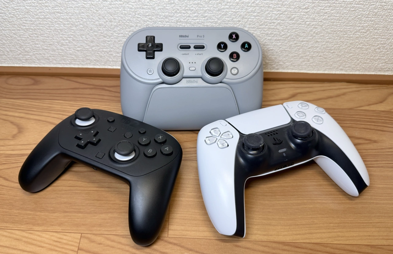 8BitDo Pro 3コントローラーとNintendo Switch 2 Proコントローラー