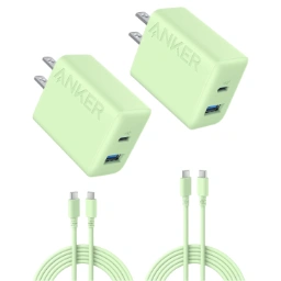 Anker Charger (20W, 2-port) with USB-C & USB-C ケーブル