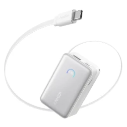 Anker Nano Power Bank (10000mAh,45W,巻取り式USB-Cケーブル)
