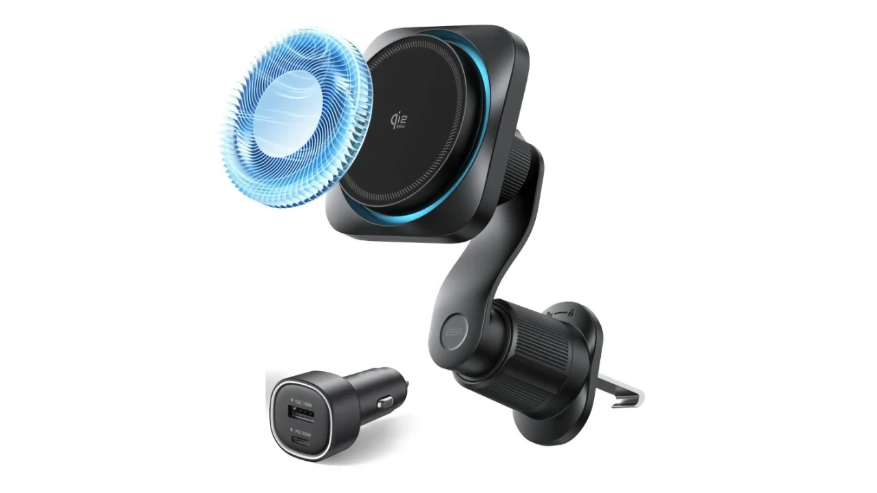 ESR OmniLock マグネット車載充電 (25W、CryoBoost、エアコン吹き出し口)