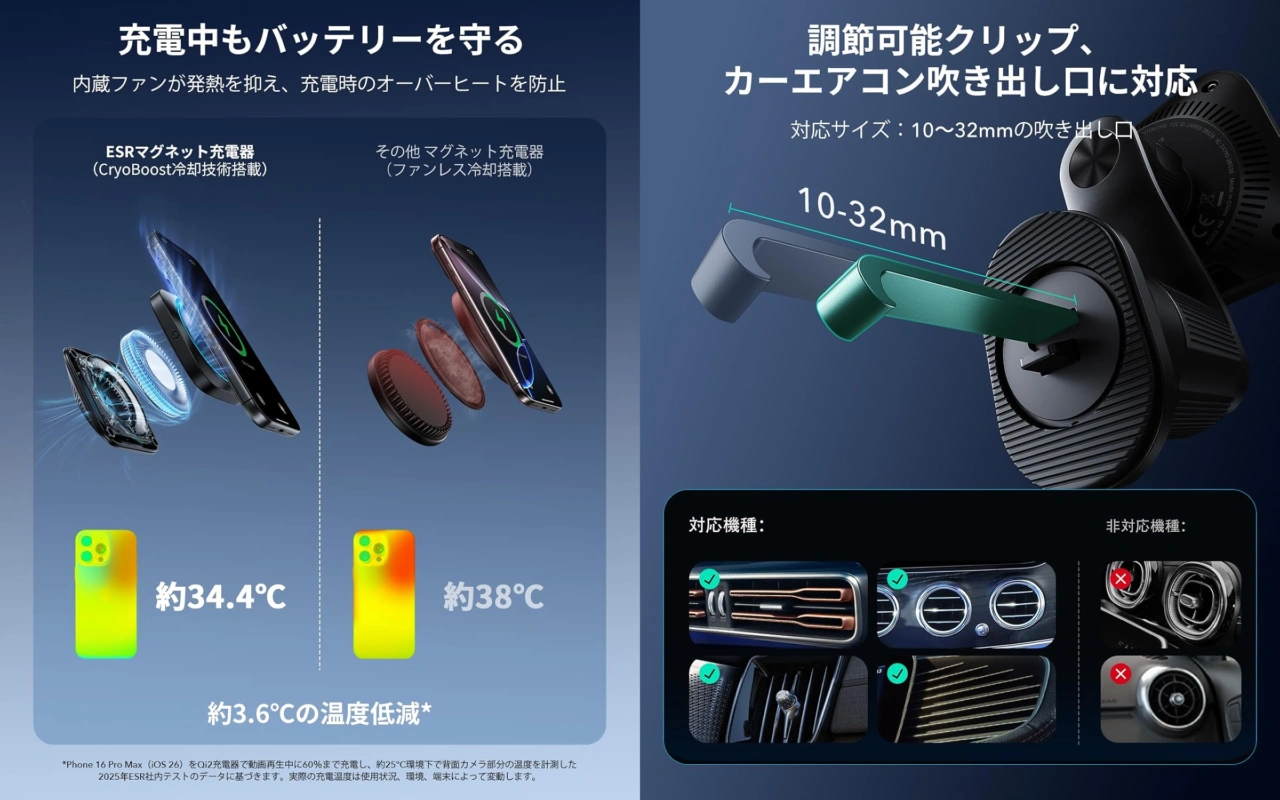 ESR OmniLock マグネット車載充電