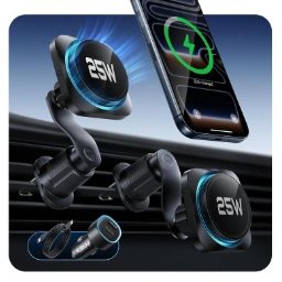 ESR OmniLock マグネット車載充電 (25W、CryoBoost、エアコン吹き出し口)