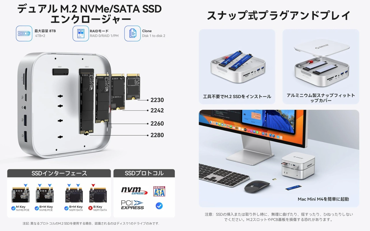 ORICO 10in1 MiniRaid