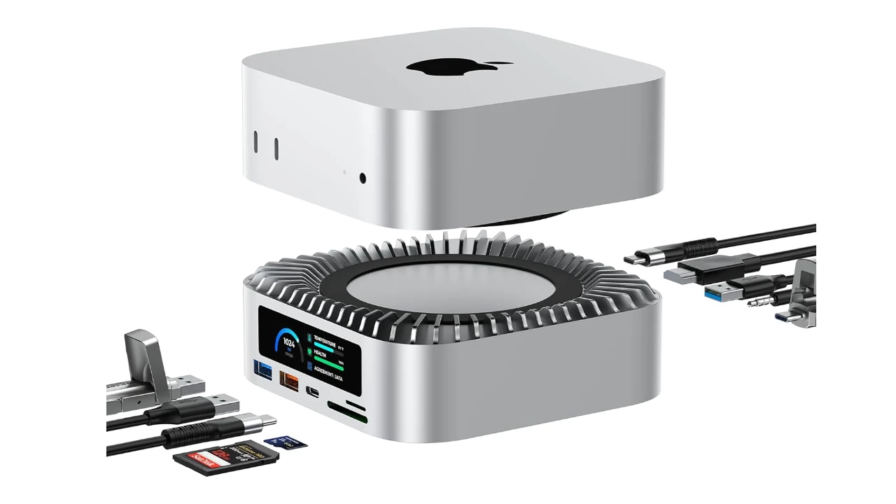 RayCue ALL-in-One Dock For Mac Mini M4 with Smart Displays
