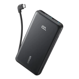 Anker Zolo Power Bank (10000mAh, 22.5W, Built-In USB-Cケーブル)