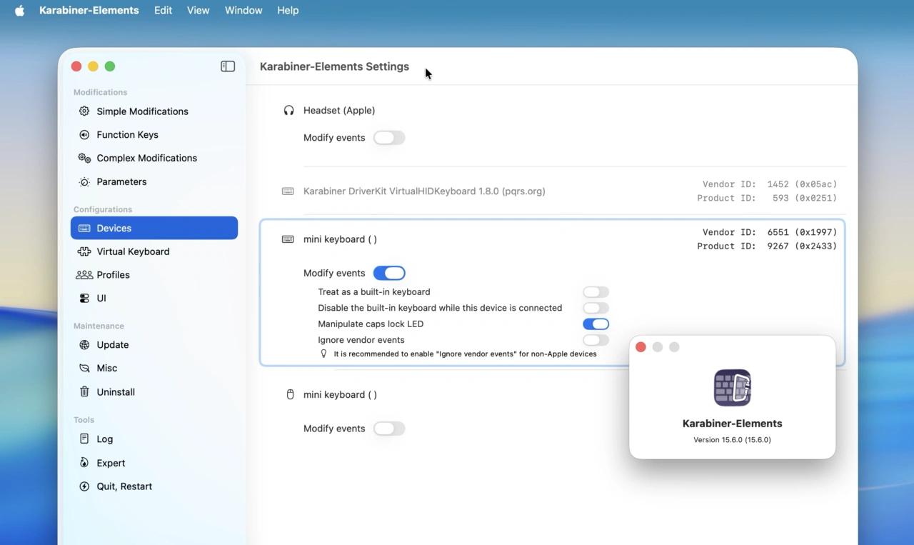 Karabiner-Elements 15.6.0