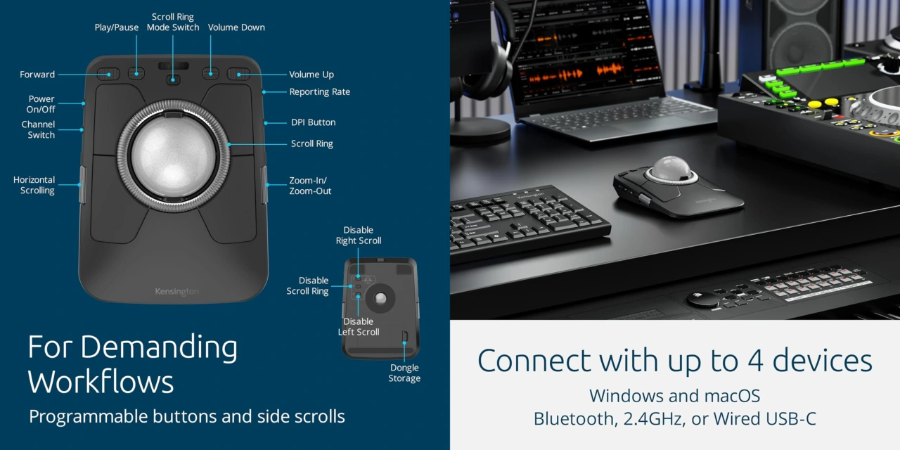 Kensington Expert Mouse TB800 EQ トラックボール