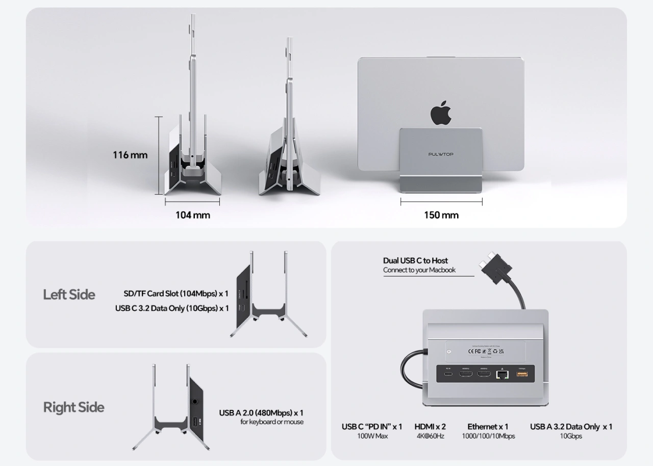 PULWTOP 10-in-1 ドック