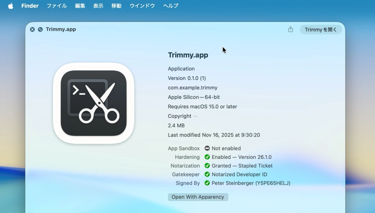 Trimmy flattens those multi-line shell snippets