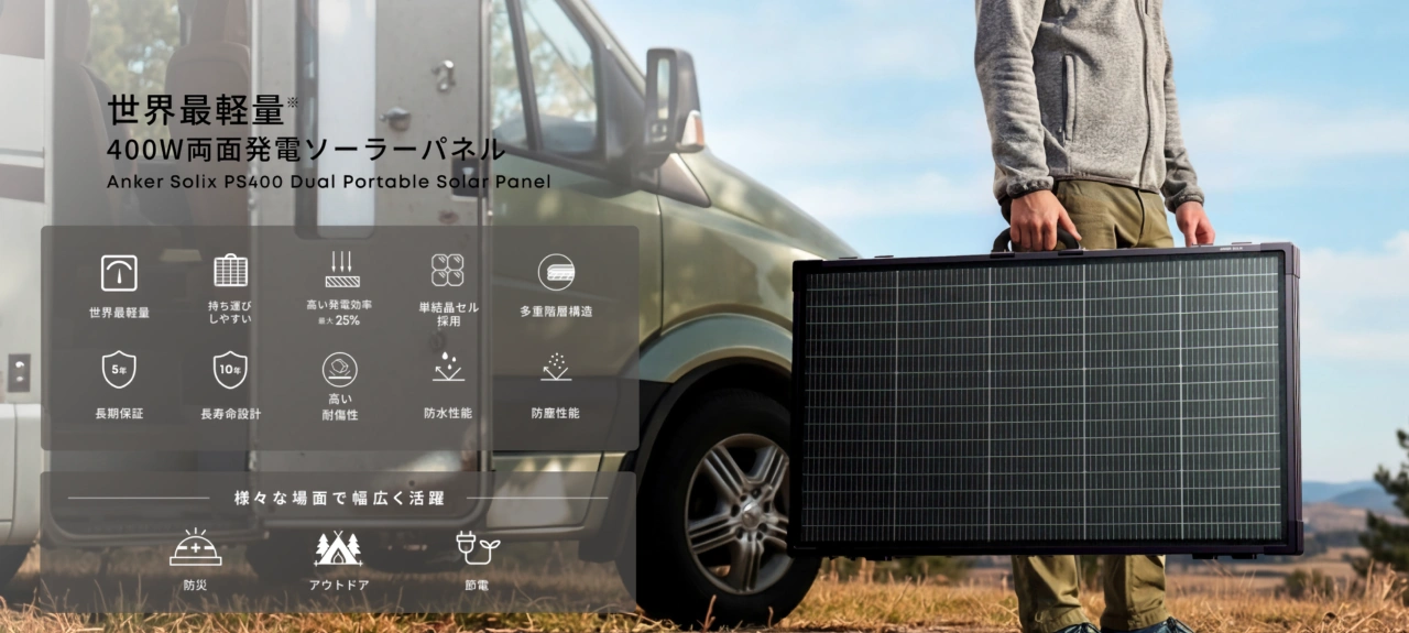 Anker Solix PS400 Dual Portable Solar Panel