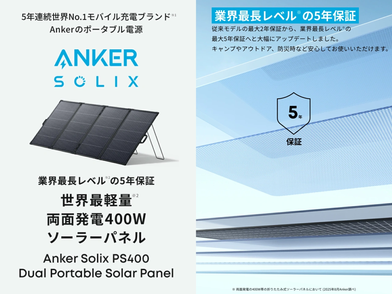 Anker Solix PS400 Dual Portable Solar Panel