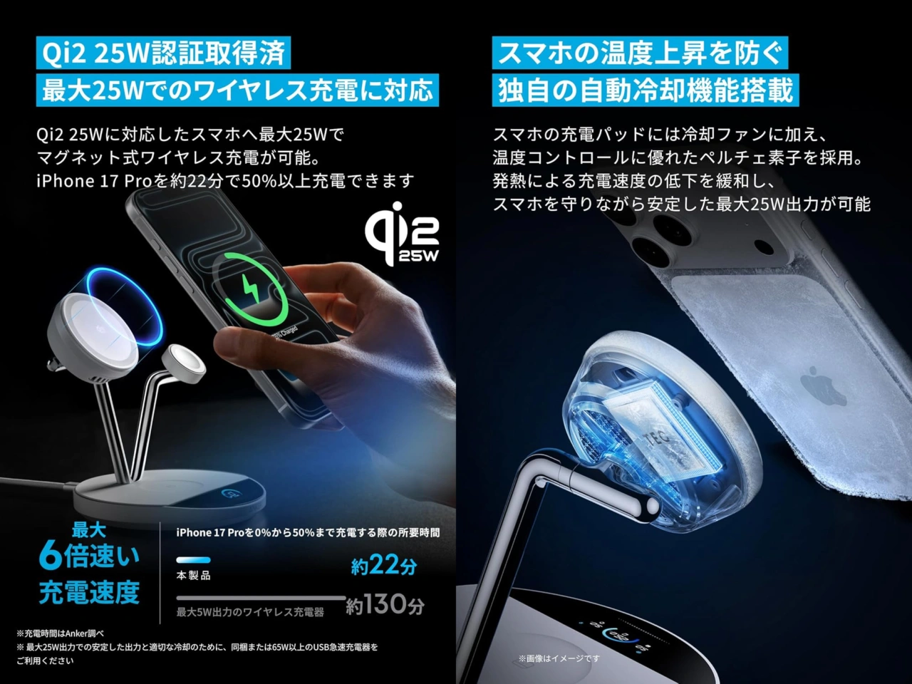 Anker Prime Wireless Charging Station (3-in-1, MagGo, AirCool, Dock Stand)