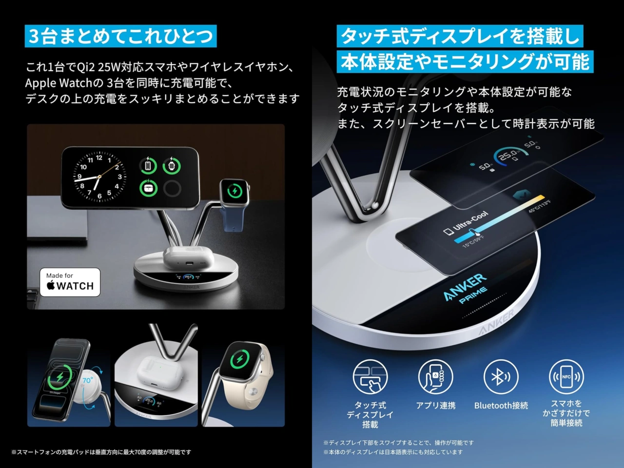 Anker Prime Wireless Charging Station (3-in-1, MagGo, AirCool, Dock Stand)