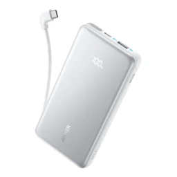 Anker Zolo Power Bank (10000mAh, 22.5W, Built-In USB-Cケーブル)