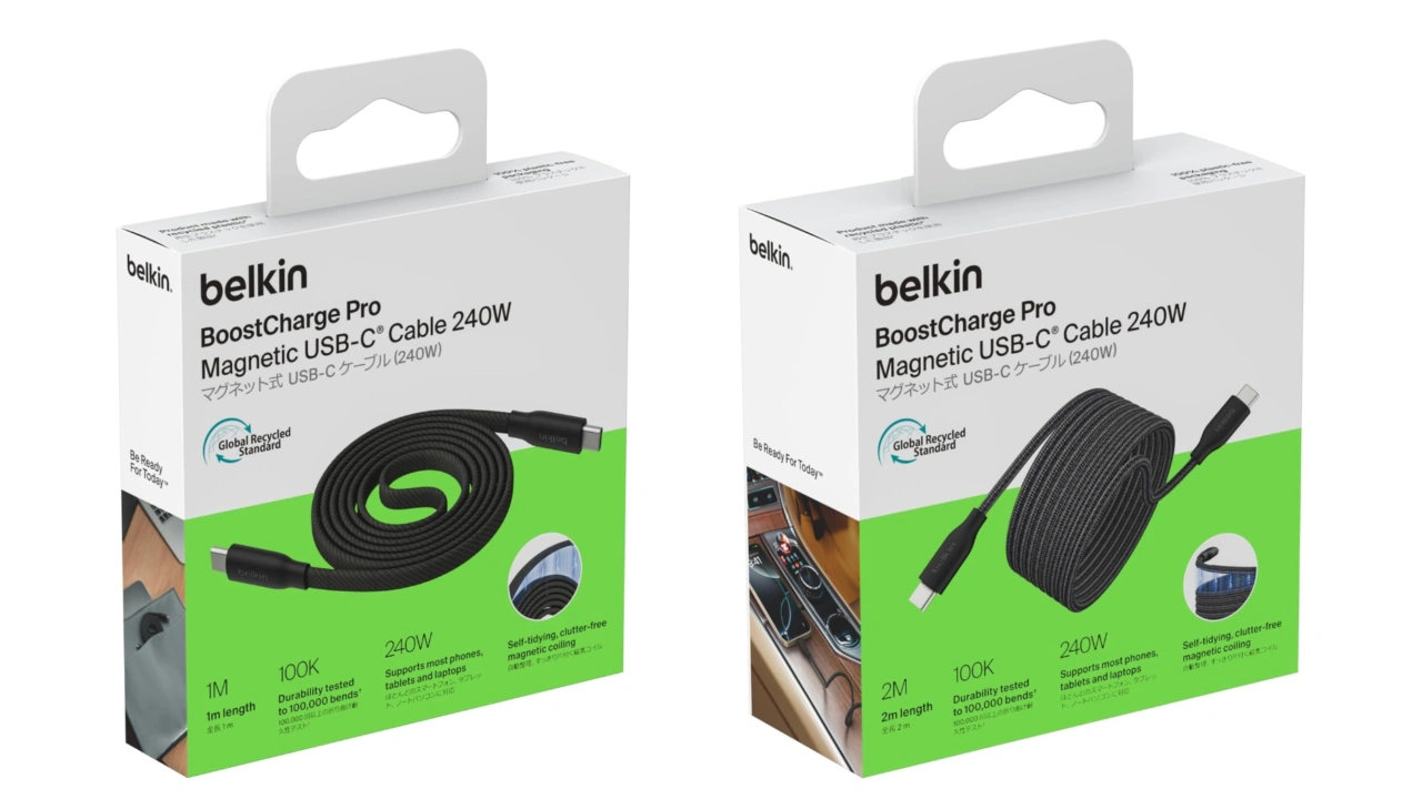 Belkin BoostCharge Pro Magnetic USB-C Cable 240W