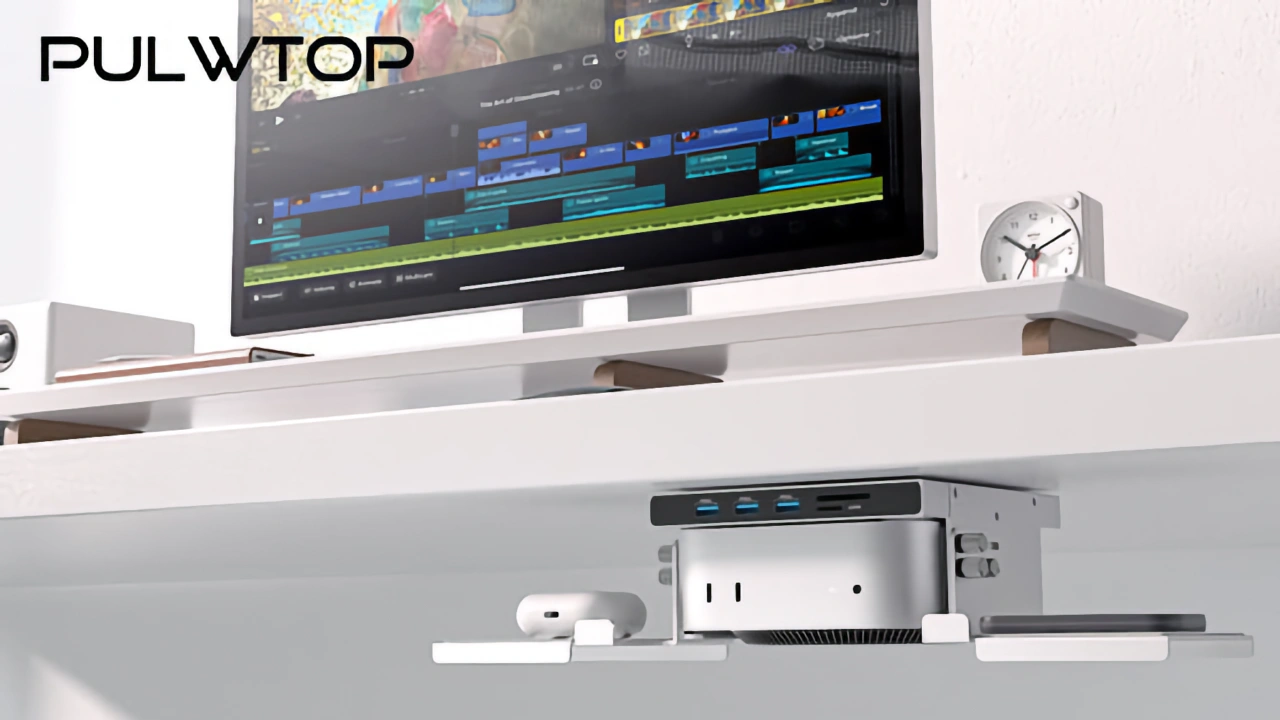 PULWTOP Mac mini M4 Dock & Stand