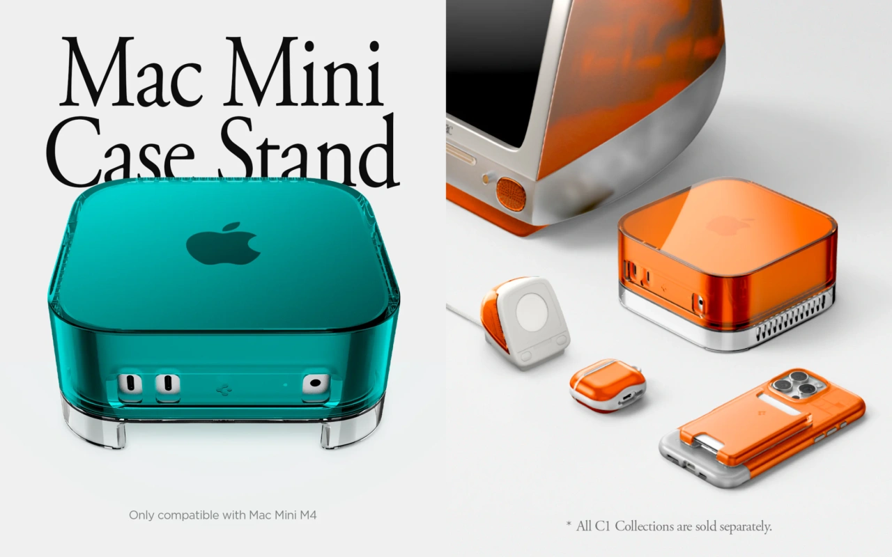 Spigen Mac mini M4/M4 Pro (2024)対応 Classic C1スタンドケース