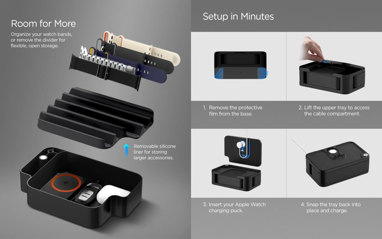 Spigen S340 Apple Watch Band Organizer