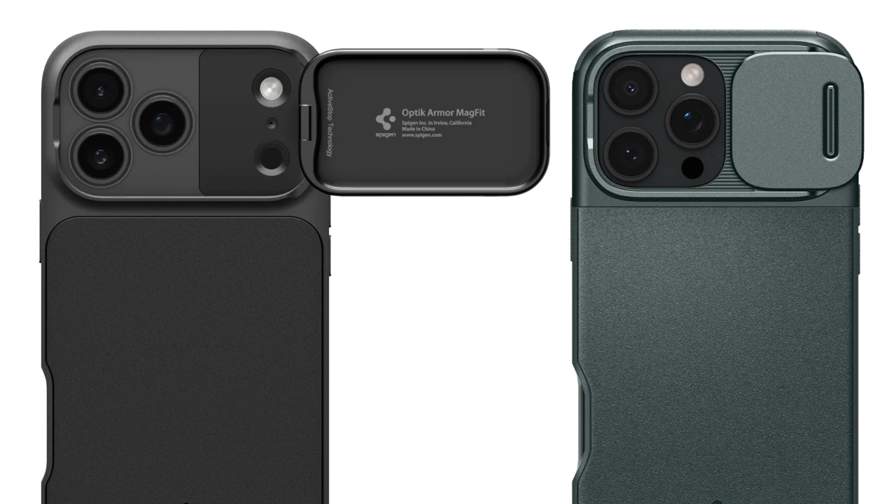 iPhone 17 ProとiPhone 16 ProのSpigen Optik Armor (Mag Fit)