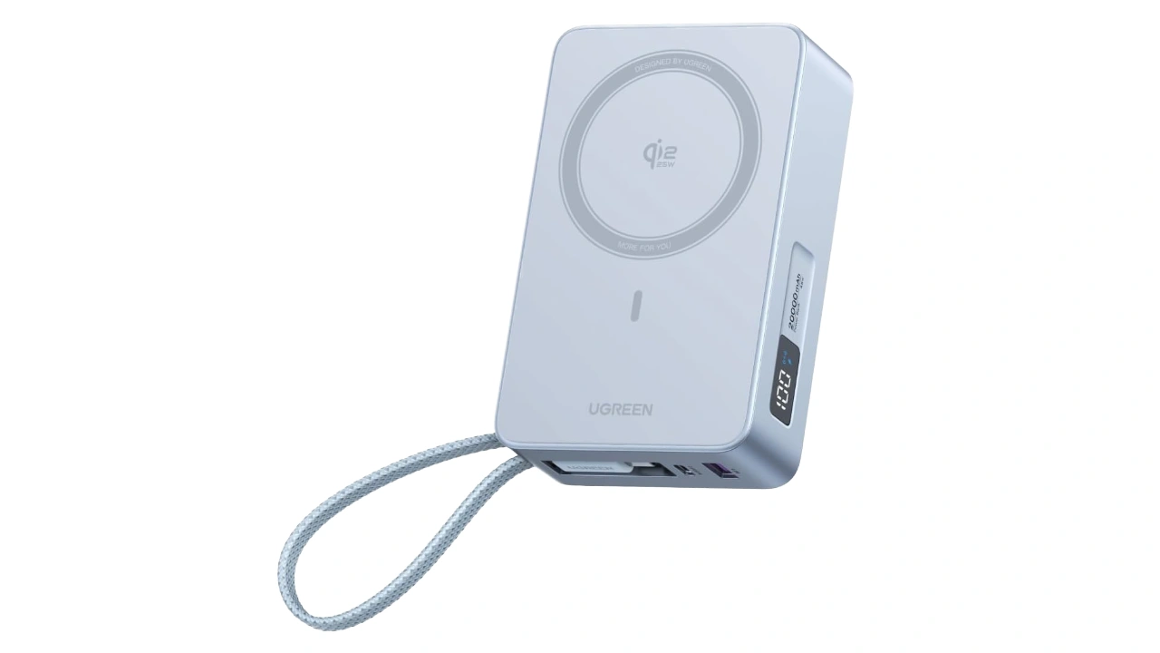 UGREEN MagFlow Qi2 25W 認証 モバイルバッテリー (20000mAh・45W)