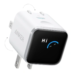 Anker Nano Charger (45W, Smart Display, 180° Foldable)