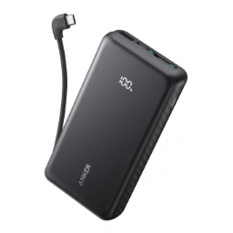 Anker Zolo Power Bank (10000mAh, 22.5W, Built-In USB-Cケーブル)