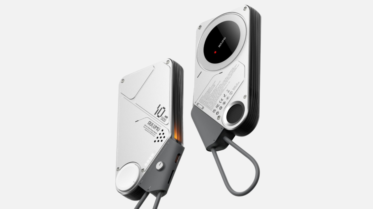 Aulumu M10 10000mAh 3in1 両面マグネット式モバイルバッテリー