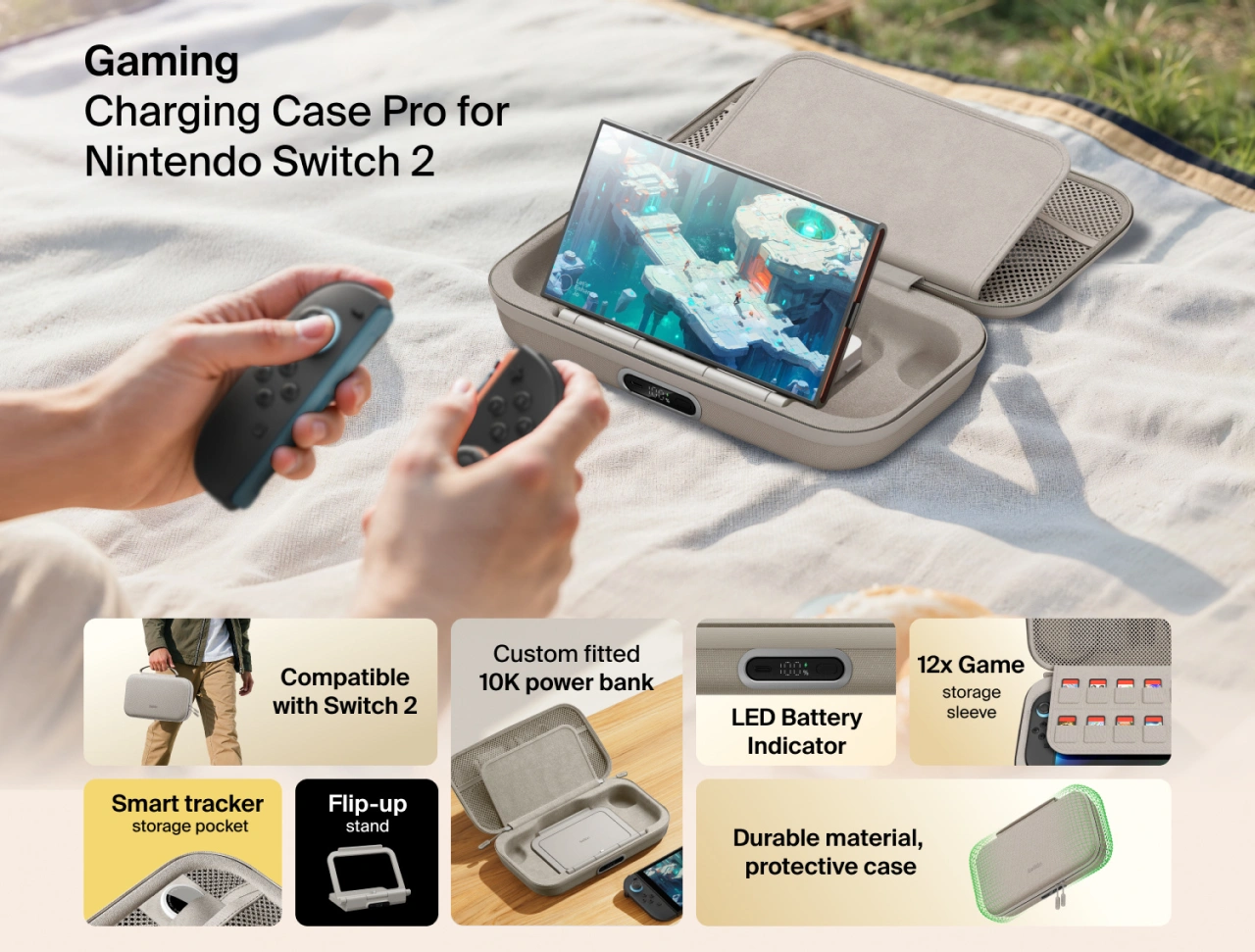 Belkin Charging Case Pro for Nintendo Switch 2 ENA003