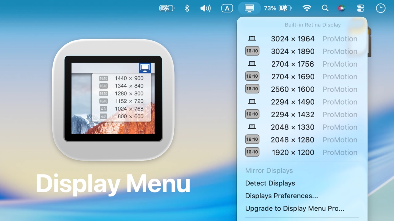 Display Menu 2.2.6
