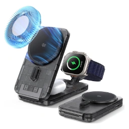 ESR CryoBoost折りたたみ式 3-in-1マグネット充電ステーション (25W)