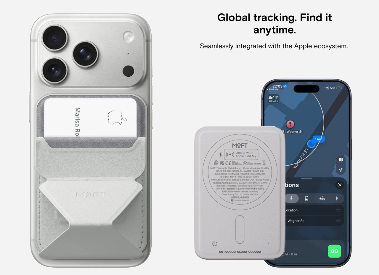 MOFT FindMy MagSafe Wallet Stand