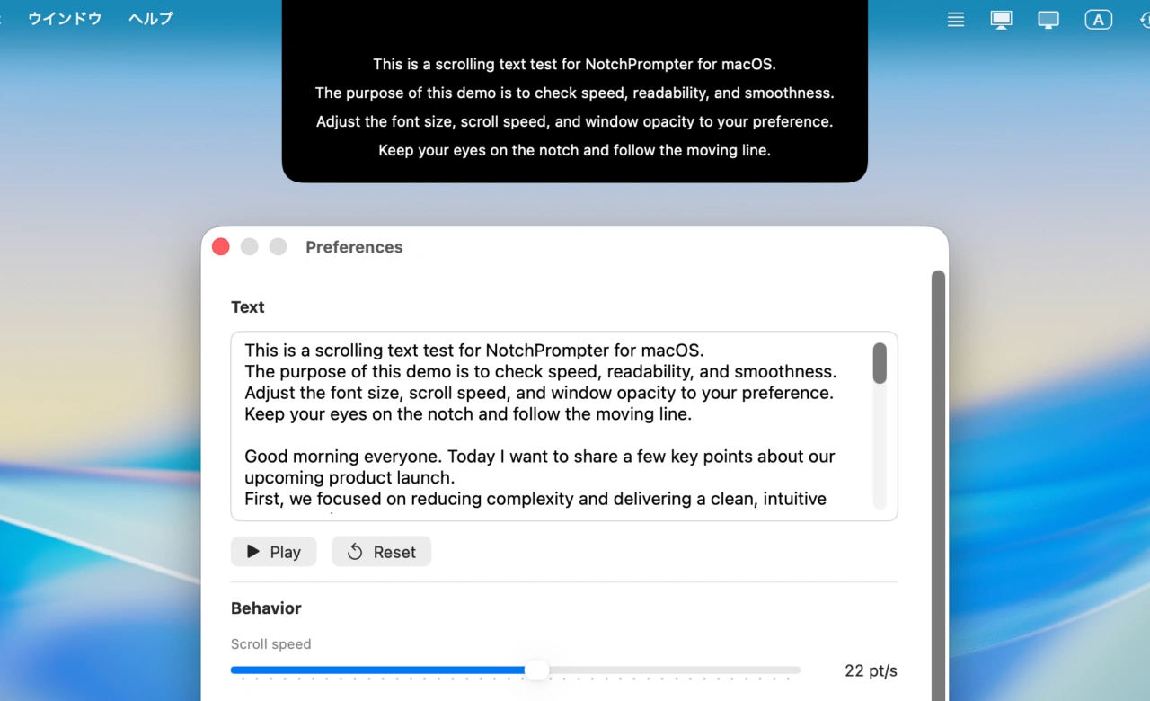 NotchPrompter for macOS