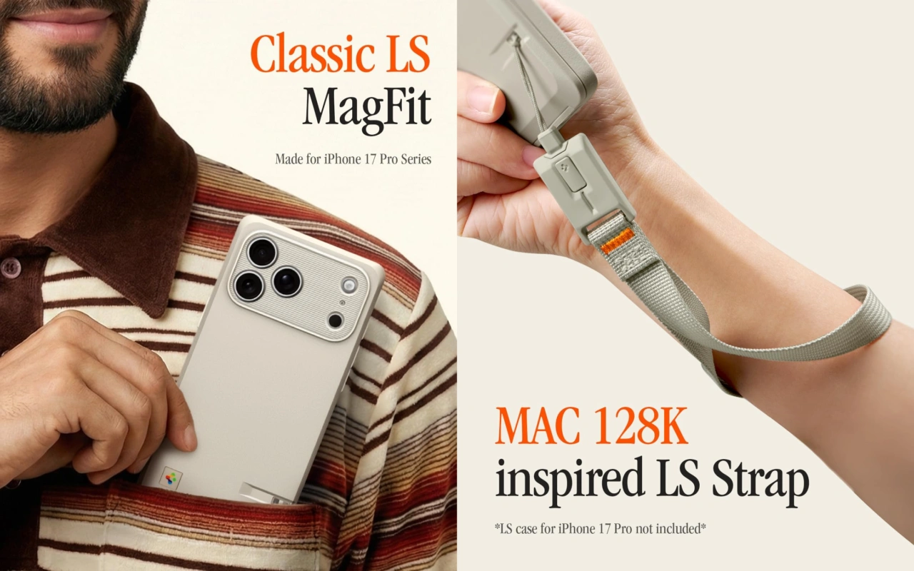 Spigen Classic LSケースとストラップ