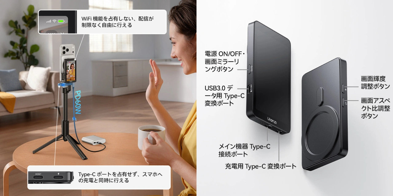 Ulanzi VM1自撮りスクリーン