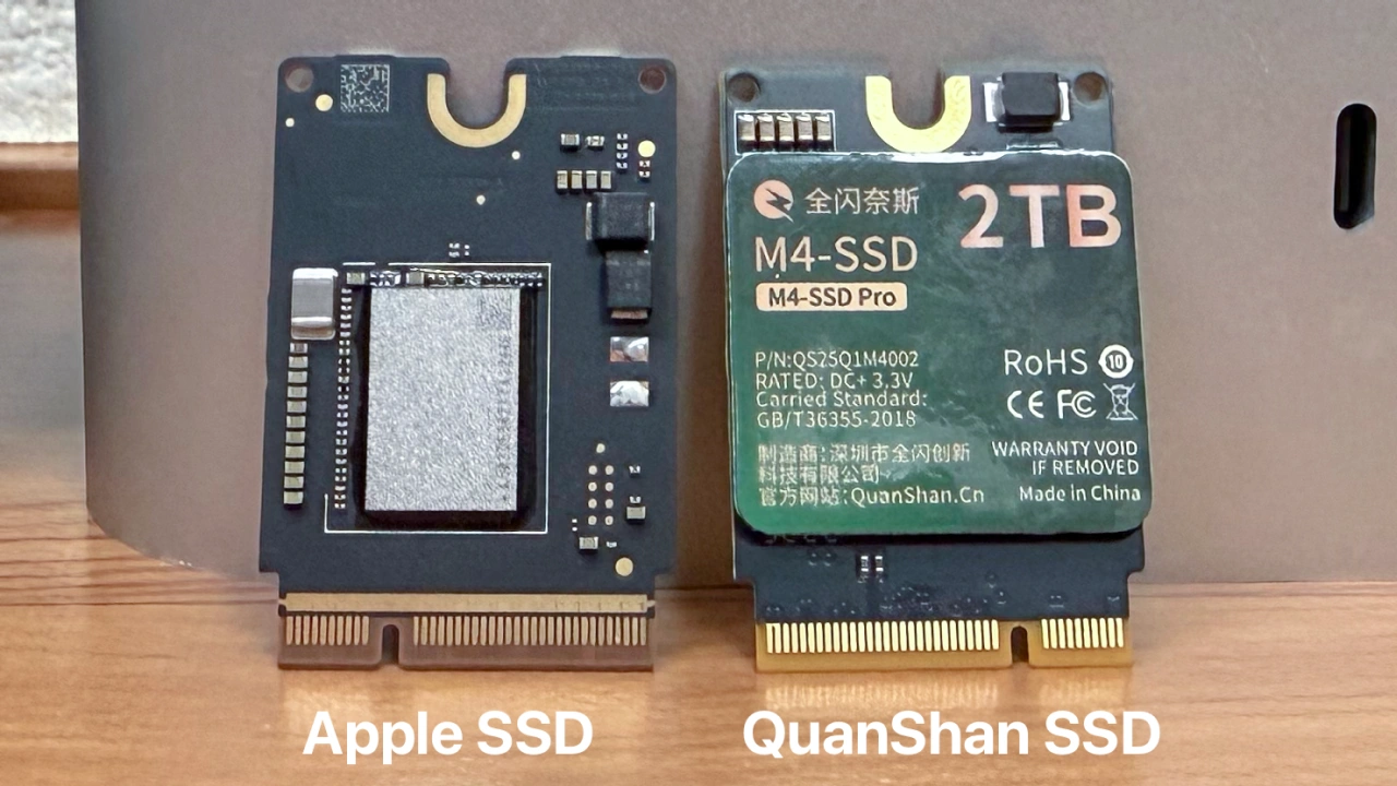 Quanshan TechnologyのMac mini用SSD