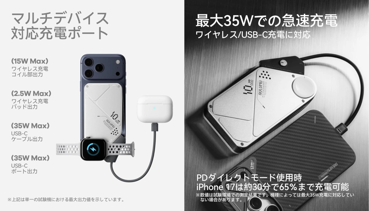 Aulumu M10モバイルバッテリー