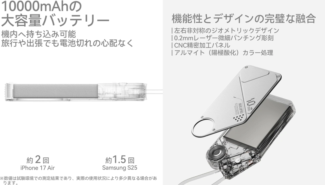 Aulumu M10モバイルバッテリー