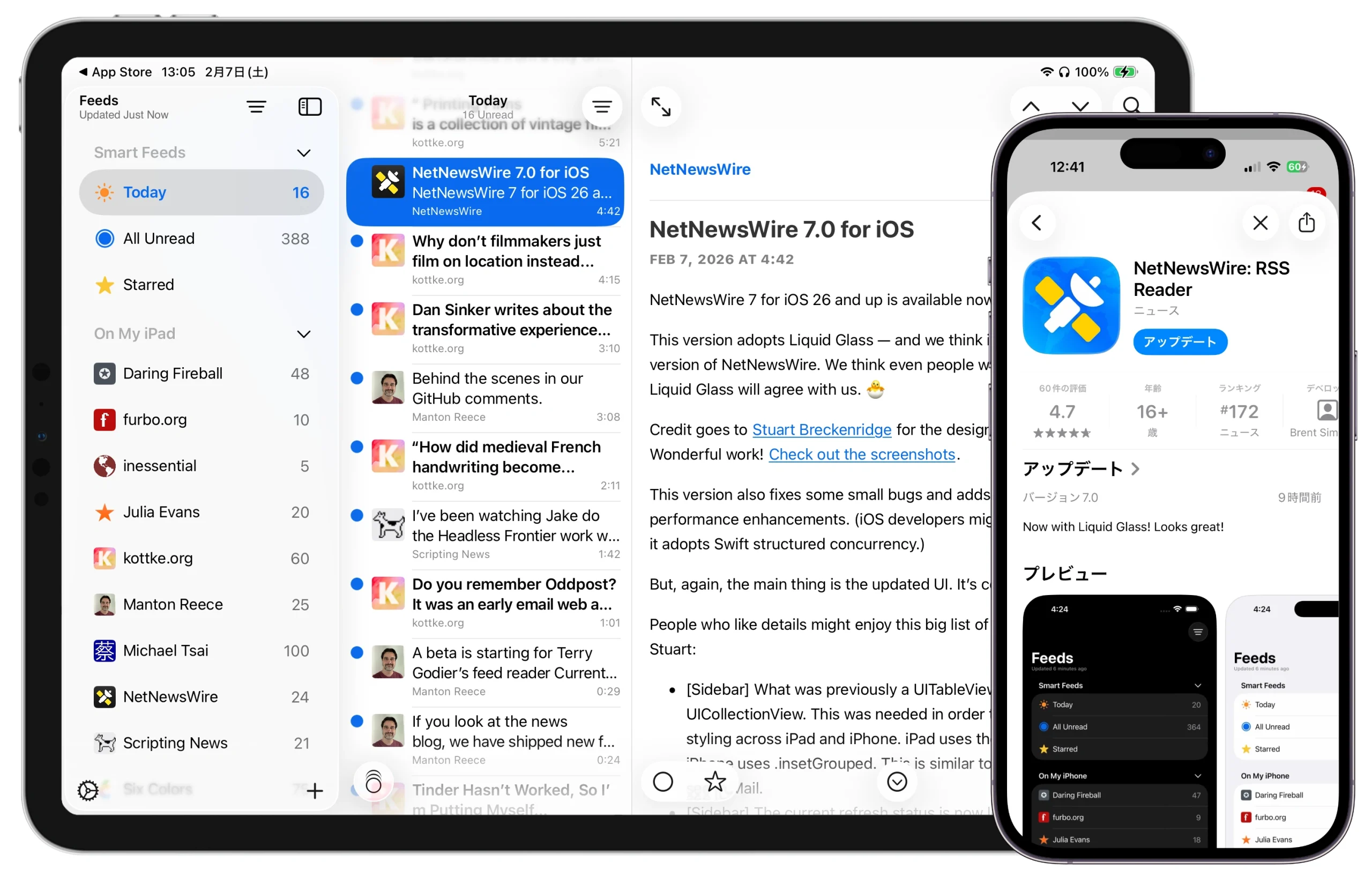 NetNewsWire v7 for iOS