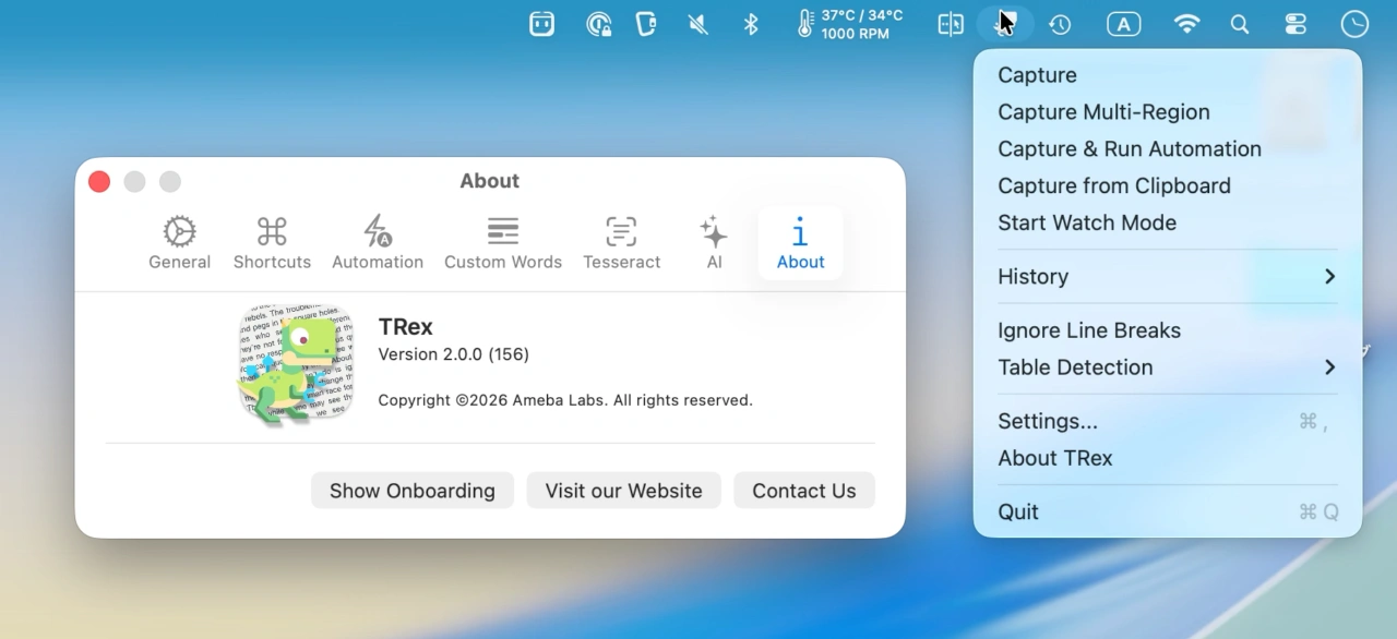 TRex v2.0.0 Release Notes
