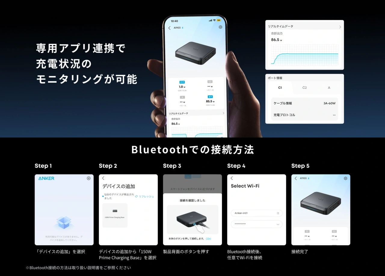 Anker Prime Charging Base (150W, 3 Ports)