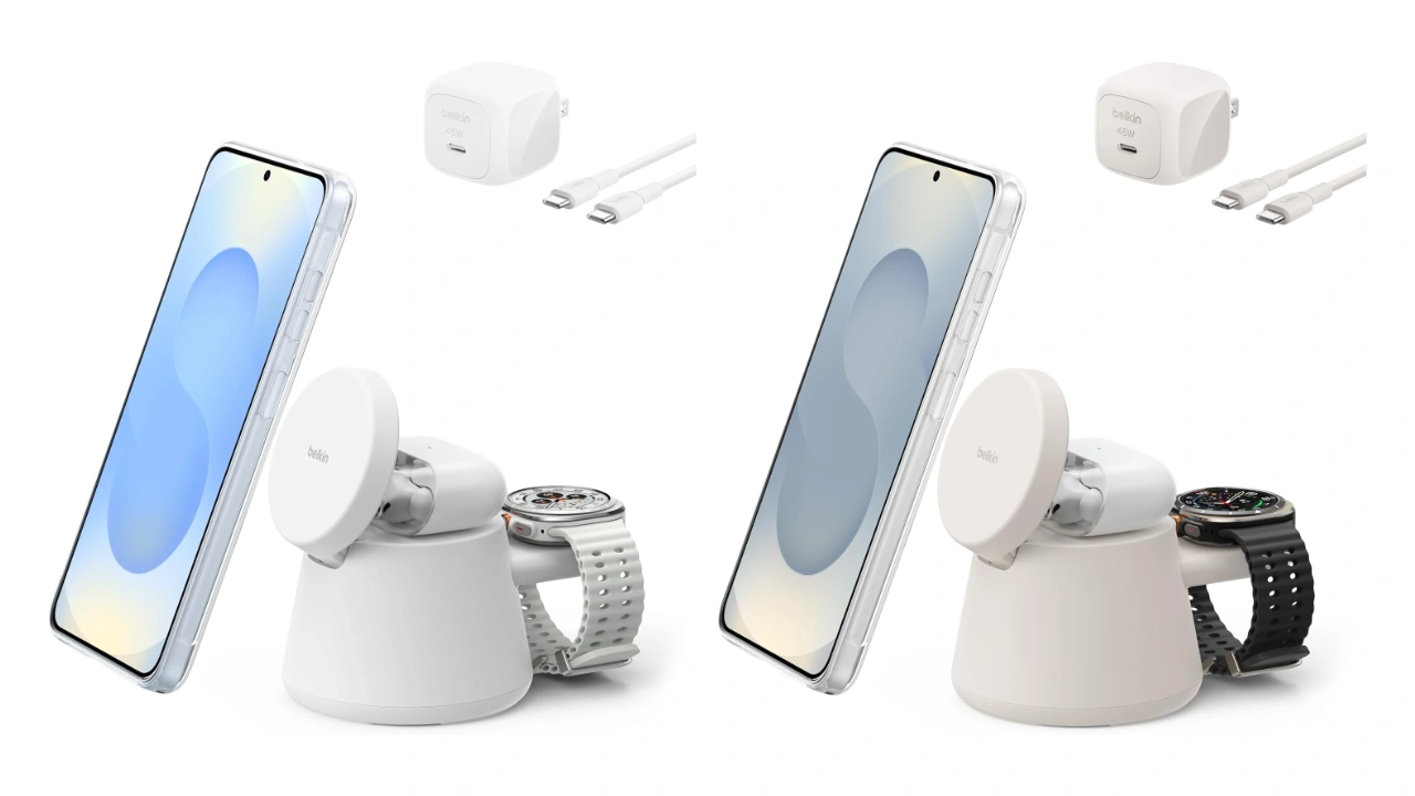 Belkin Qi2認証 25W 3in1 ワイヤレス充電スタンド